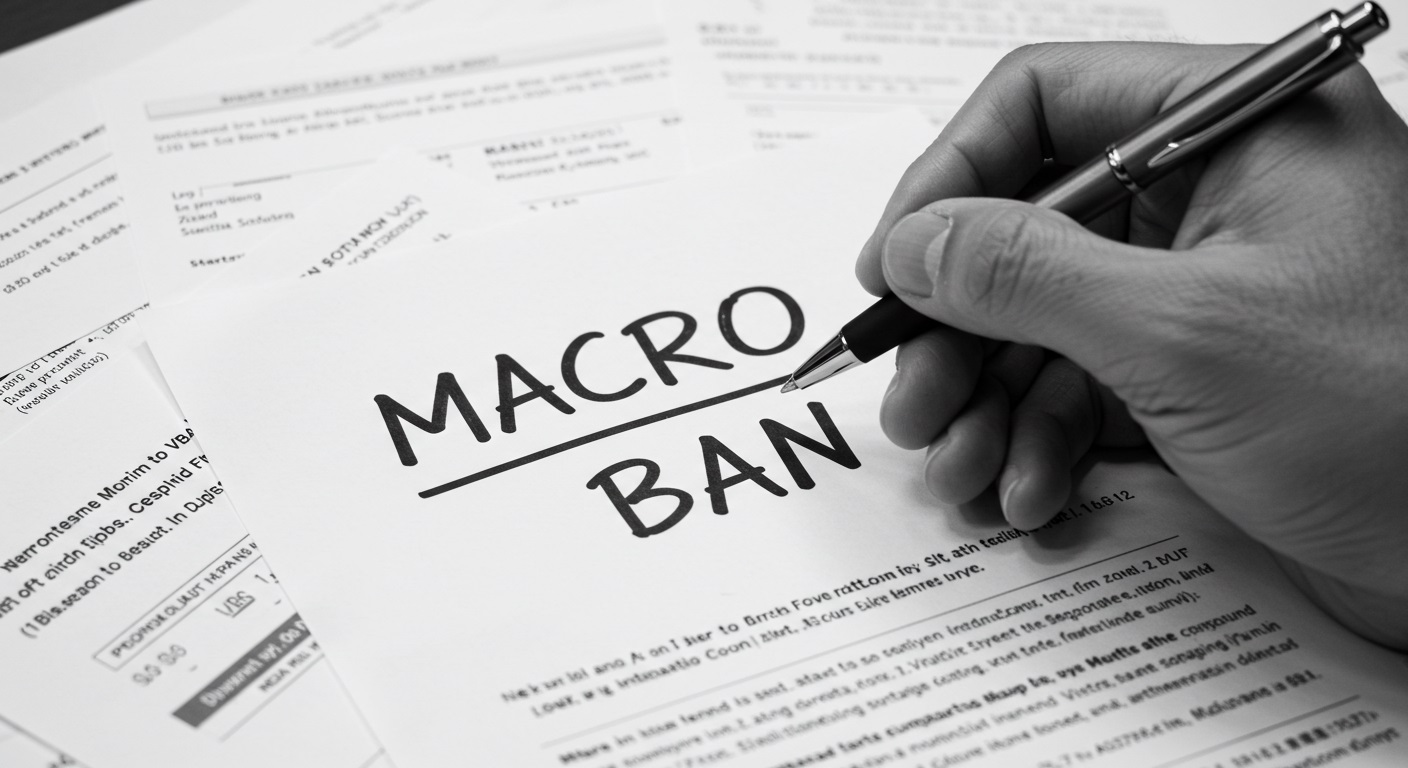 VBA禁止＝マクロ禁止