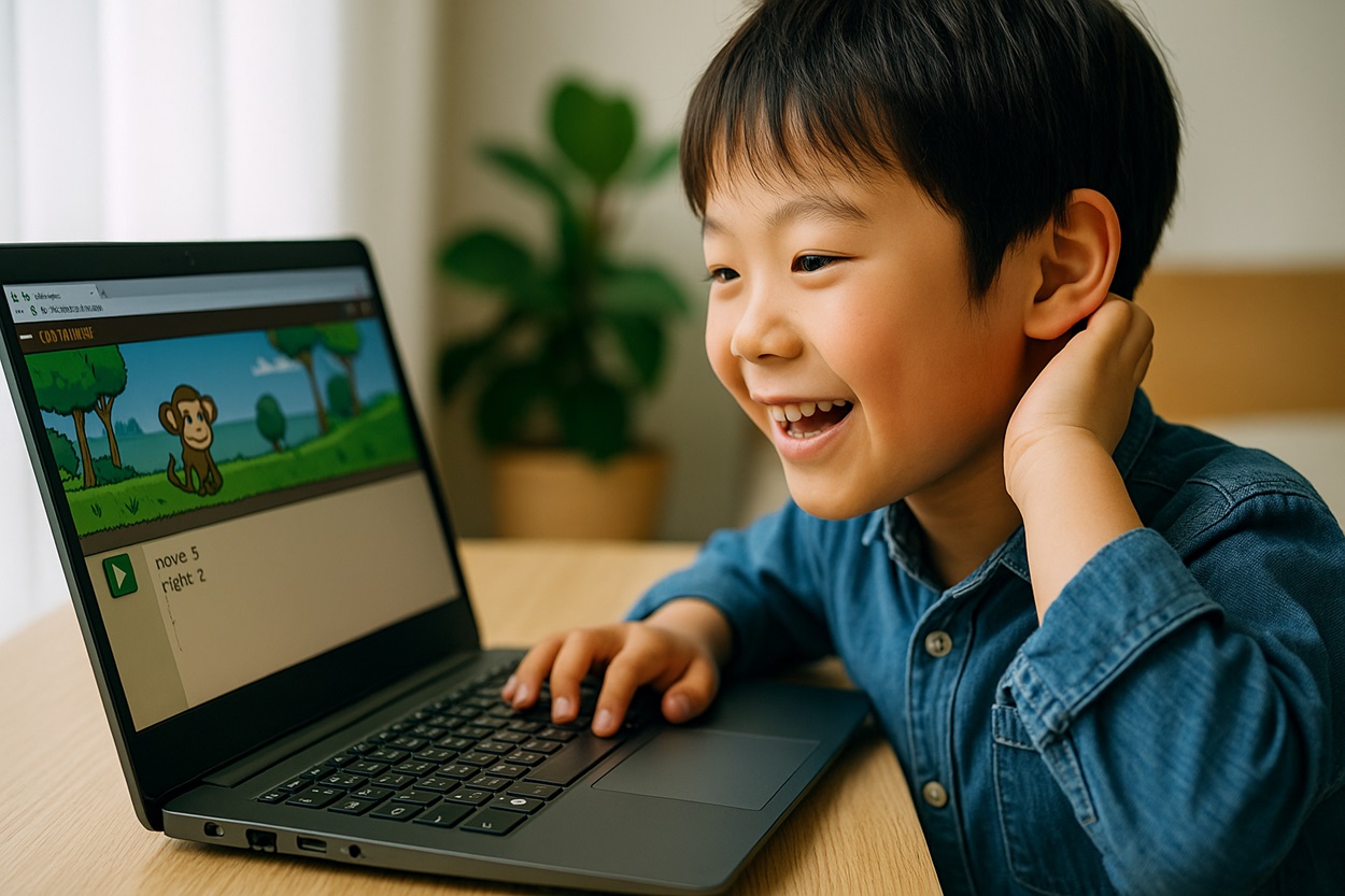 子どもが楽しめるCodeMonkey
